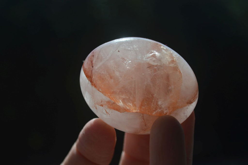 Polished Red Hematoid "Fire" Quartz Palm Stones  x 20 From Madagascar - Toprock Gemstones and Minerals 