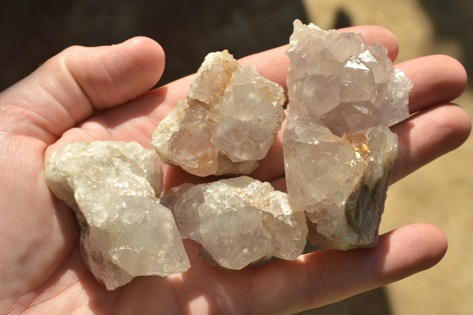 Natural Mixed Selection Of Small Spirit Quartz Crystals  x 35 From Boekenhouthoek, South Africa - TopRock