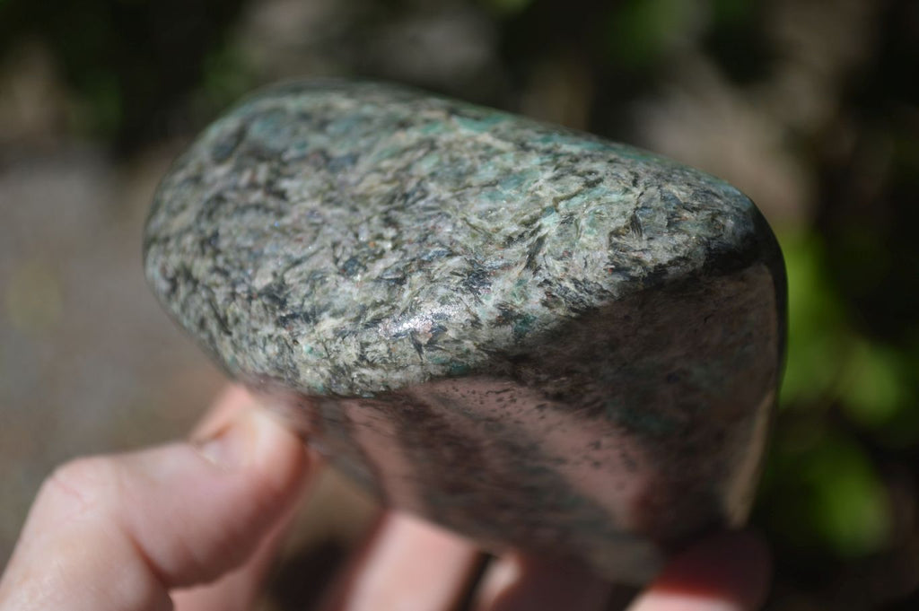 Polished Emerald Mica In Matrix Standing Free Forms x 1 From Mutoko, Zimbabwe - Toprock Gemstones and Minerals 