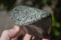 Polished Emerald Mica In Matrix Standing Free Forms x 1 From Mutoko, Zimbabwe - Toprock Gemstones and Minerals 
