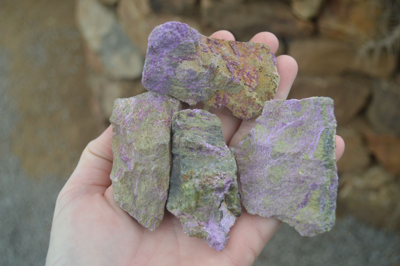 Natural Rough Stichtite Cobbed Specimens x 24 From Barberton, South Africa - Toprock Gemstones and Minerals 