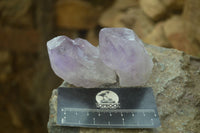 Natural Single Jacaranda Amethyst Crystals x 12 From Mumbwe, Zambia - Toprock Gemstones and Minerals 
