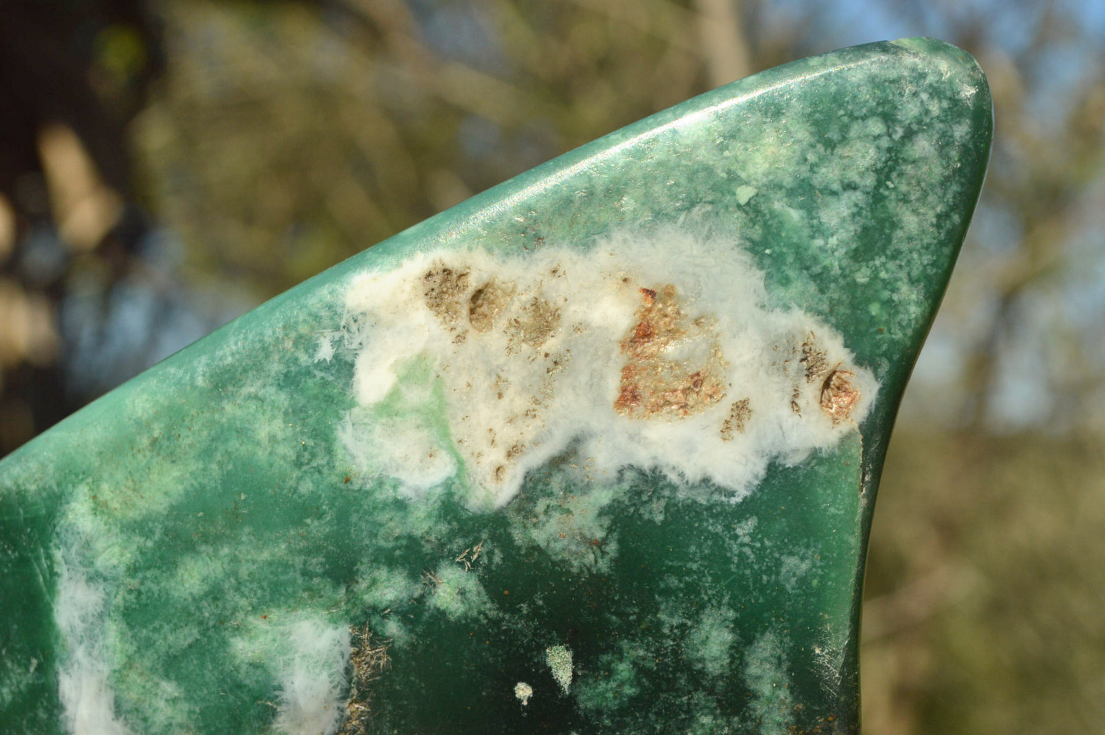 Polished Green Mtorolite "AKA Chrome/Emerald Chrysoprase" Free Forms x 3 From Zimbabwe - TopRock