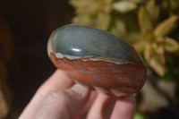 Polished Polychrome Jasper Palm Stones & Heart  x 6 From Madagascar