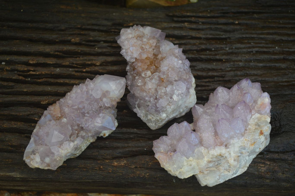 Natural Large Spirit Ametrine Quartz Specimens  x 3 From Boekenhouthoek, South Africa - Toprock Gemstones and Minerals 