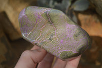 Polished Stichtite & Serpentine Free Forms x 6 From Barberton, South Africa - Toprock Gemstones and Minerals 