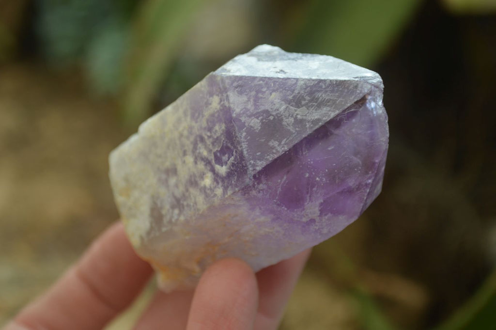 Natural Single Jacaranda Amethyst Crystals x 12 From Mumbwe, Zambia - Toprock Gemstones and Minerals 