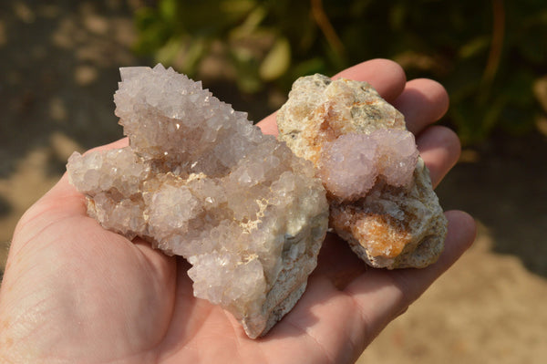 Natural Mixed Selection Of Spirit Quartz Clusters  x 12 From Boekenhouthoek, South Africa - TopRock
