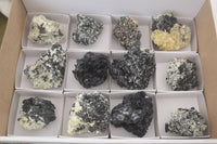 Natural Schorl Black Tourmaline Specimens x 12 From Erongo, Namibia