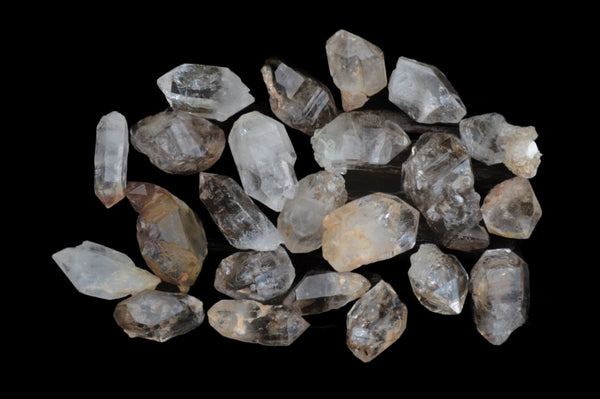 Polished Clear Bright & Smokey Brandberg Crystals - Sold per 314 g (35 per box) - From Brandberg Mountain, Namibia - TopRock