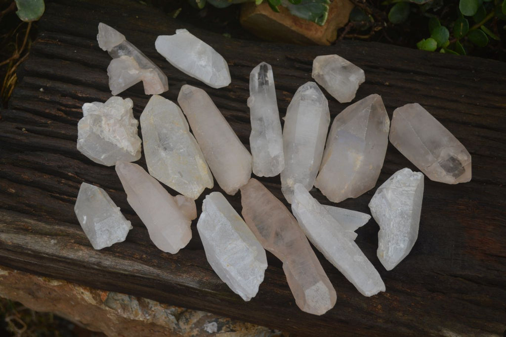 Natural Large Single Quartz Crystals  x 31 From Madagascar - Toprock Gemstones and Minerals 