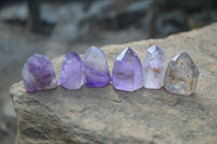 Polished Dream and Other Amethyst Points x 24 From Madagascar - Toprock Gemstones and Minerals 
