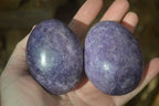 Polished Large Lepidolite Palm Stones  x 6 From Zimbabwe - Toprock Gemstones and Minerals 
