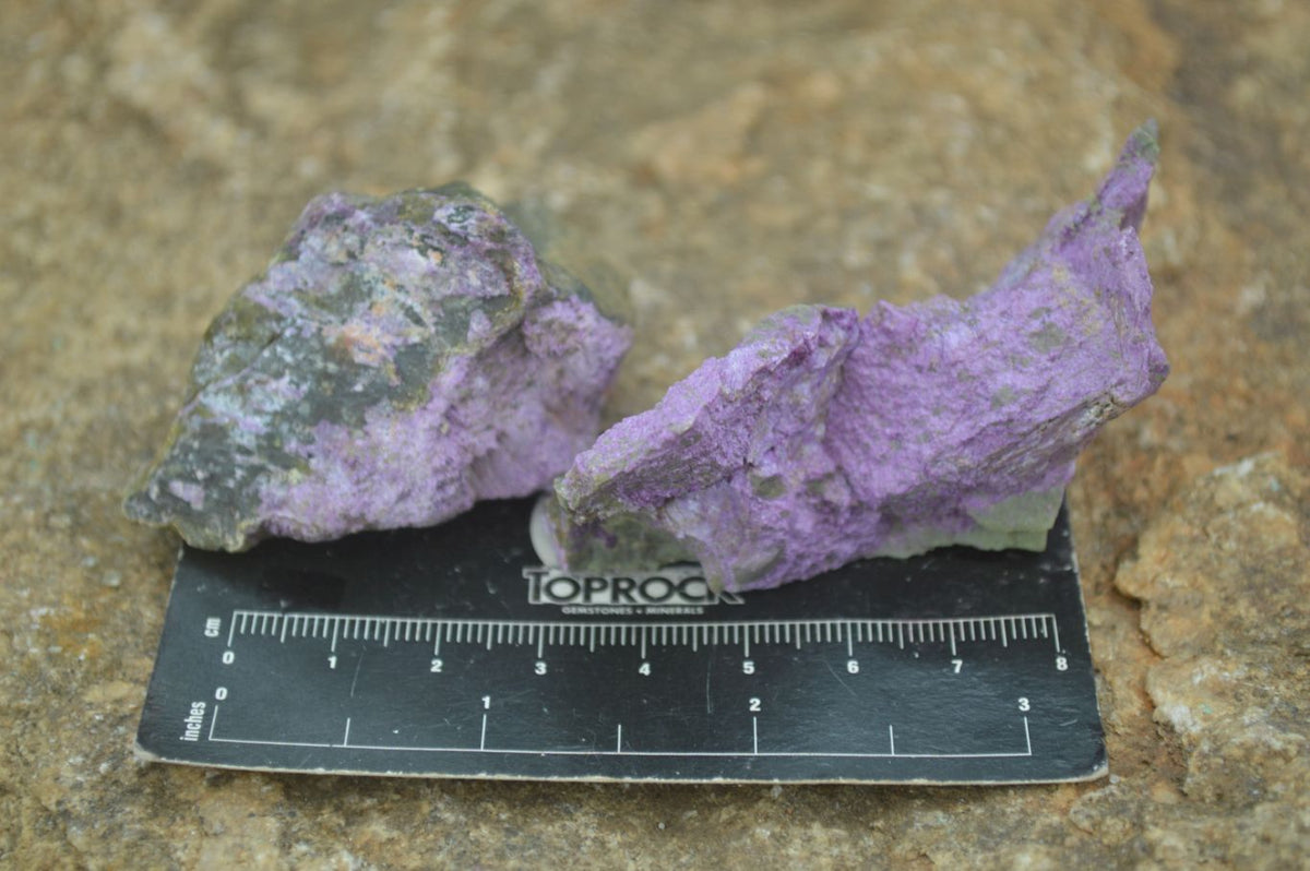 Natural Rough Stichtite Cobbed Specimens x 24 From Barberton, South Africa - Toprock Gemstones and Minerals 