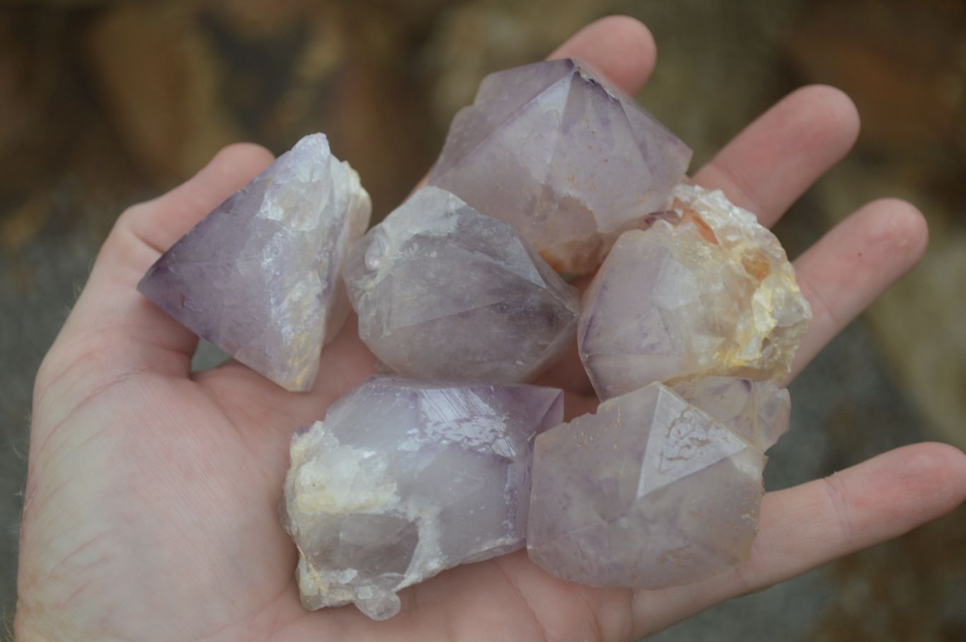 Natural Single Spirit Amethyst Quartz Crystals  x 24 From Boekenhouthoek, South Africa - Toprock Gemstones and Minerals 