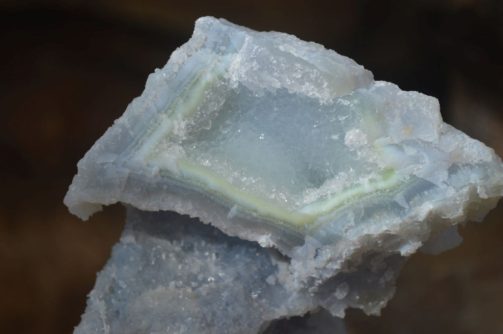 Natural Etched Blue Chalcedony Specimens  x 3 From Nsanje, Malawi - Toprock Gemstones and Minerals 