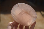 Polished Gemmy Pink Rose Quartz Standing Free Forms x 3 From Madagascar - Toprock Gemstones and Minerals 