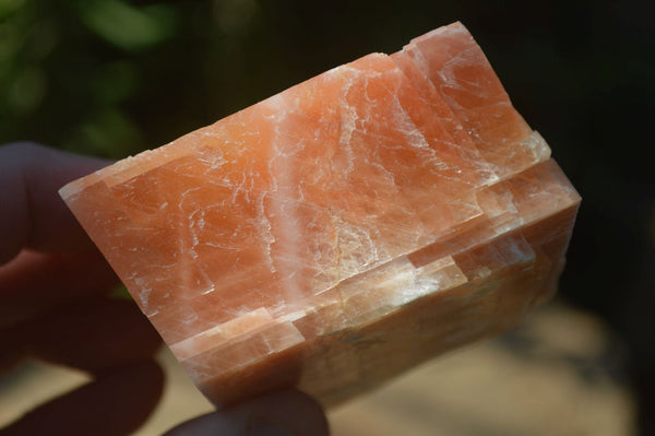 Natural New Sunset Orange Calcite Specimens  x 6 From Spitzkop, Namibia