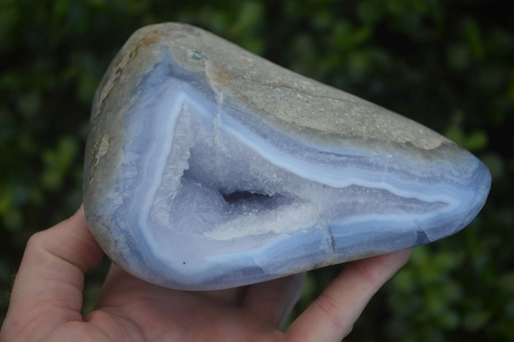 Polished Extra Large Blue Lace Agate Free Form  x 1 From Nsanje, Malawi - Toprock Gemstones and Minerals 