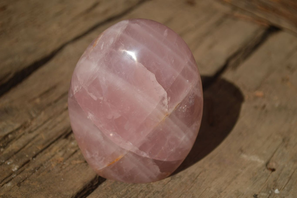 Polished Gemmy Pink Rose Quartz Standing Free Forms x 3 From Madagascar - Toprock Gemstones and Minerals 