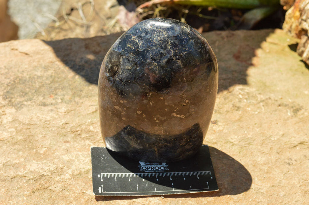 Polished Rare Iolite / Water Sapphire Standing Free Forms  x 3 From Madagascar - TopRock