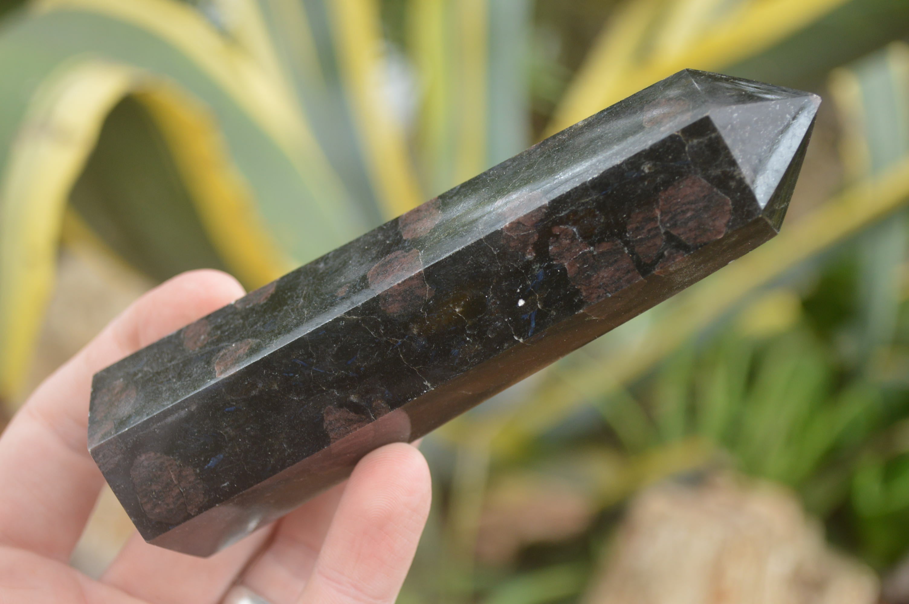 Polished Rare Sparkling Blue Iolite / Water Sapphire Points x 4 From Madagascar - TopRock