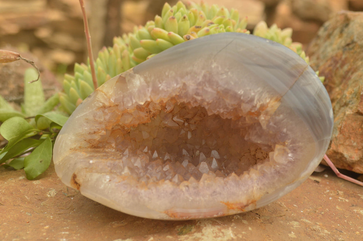 Polished Stunning Crystal Agate Geodes  x 3 From Maintirano, Madagascar - TopRock