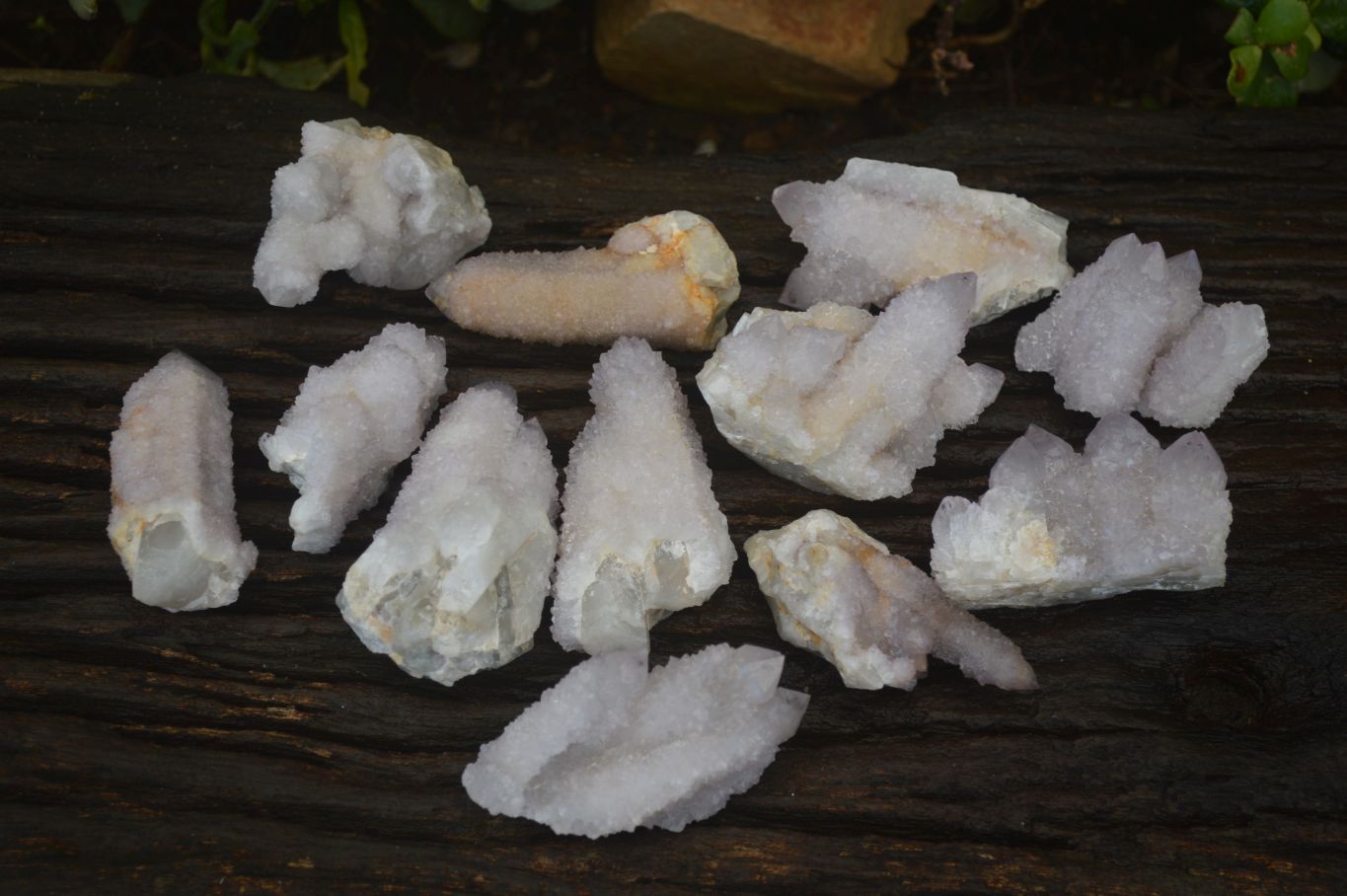 Natural Pale Lilac Spirit Quartz Crystals x 12 From Boekenhouthoek, South Africa - Toprock Gemstones and Minerals 