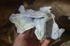 Natural Etched Blue Chalcedony Specimens  x 3 From Nsanje, Malawi - Toprock Gemstones and Minerals 