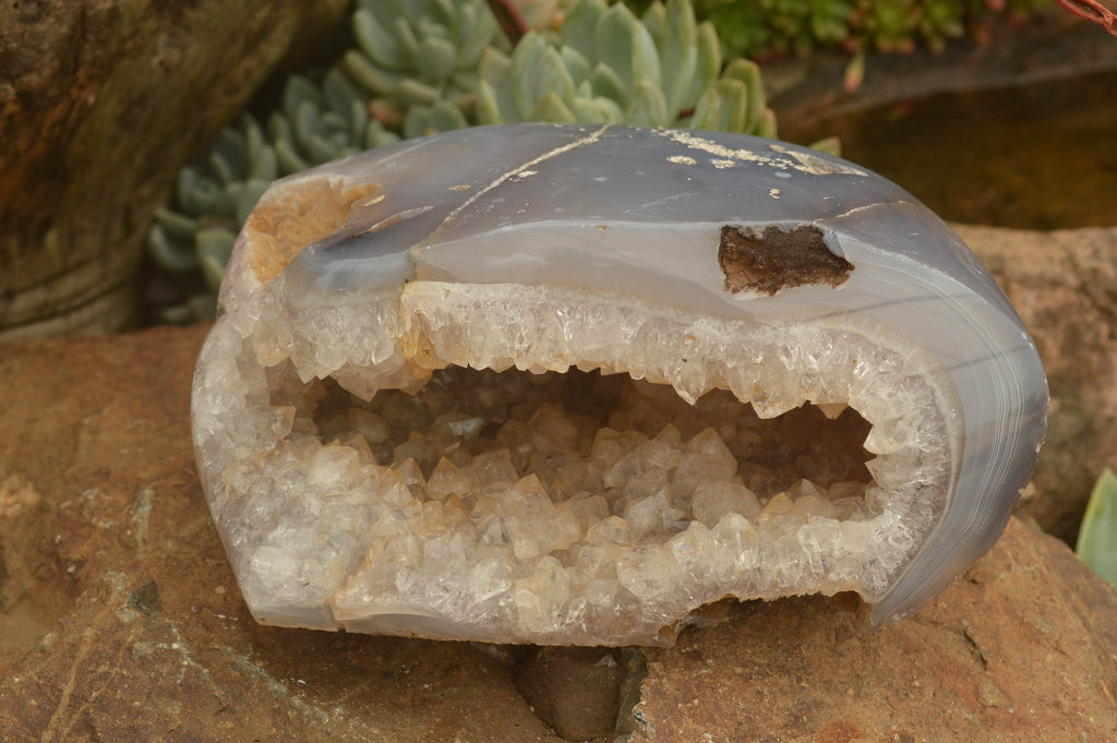Polished Stunning Crystal Agate Geodes  x 3 From Maintirano, Madagascar - TopRock