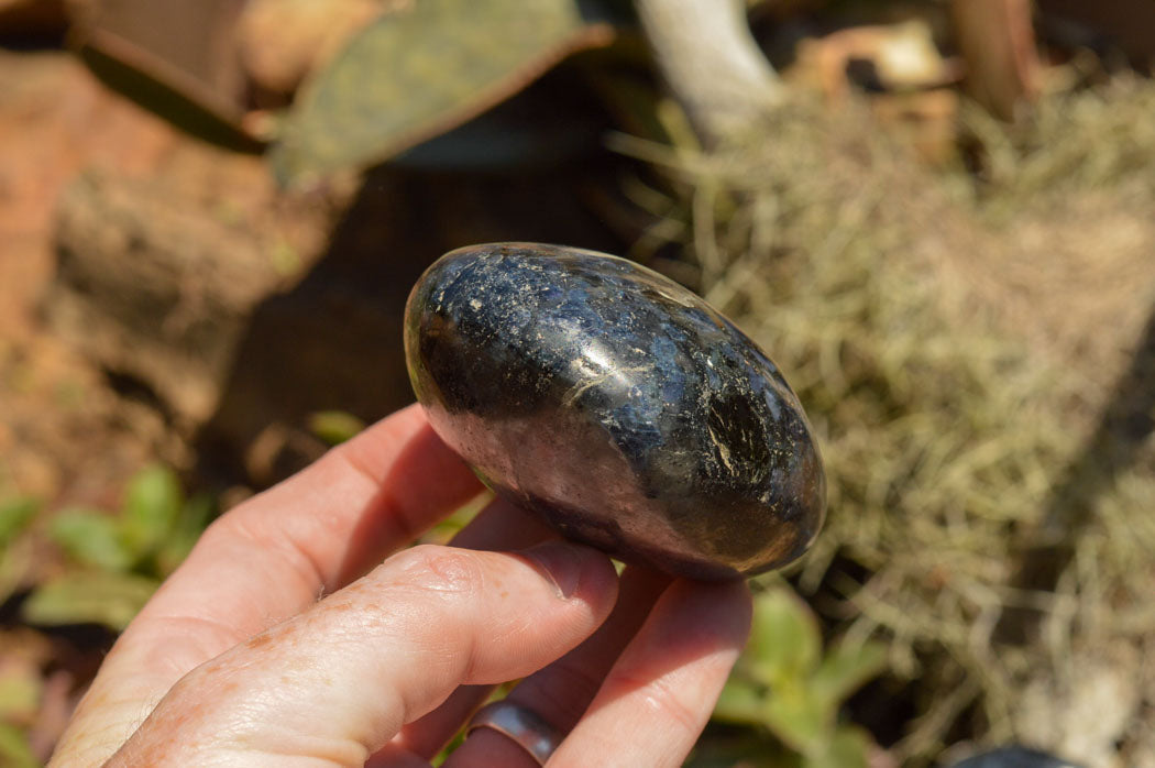 Polished Rare Iolite / Water Sapphire Standing Free Forms  x 3 From Madagascar - TopRock