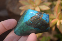 Polished Blue Shattuckite Free Forms  x 3 From Namibia - Toprock Gemstones and Minerals 