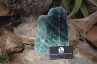 Polished Watermelon Fluorite Standing Free Form  x 1 From Uis, Namibia - Toprock Gemstones and Minerals 