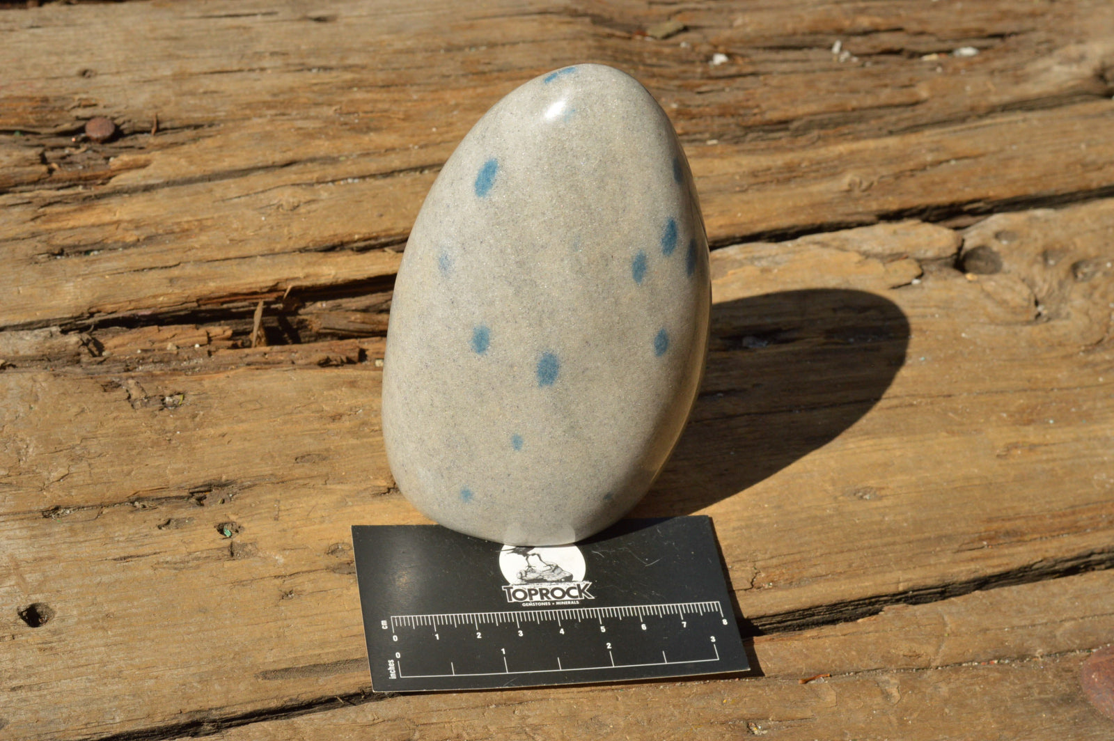 Polished Blue Spotted Spinel / Dalmatian Stone Standing Free Forms  x 3 From Madagascar - TopRock
