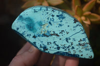 Polished Blue Shattuckite Free Forms  x 3 From Namibia - Toprock Gemstones and Minerals 