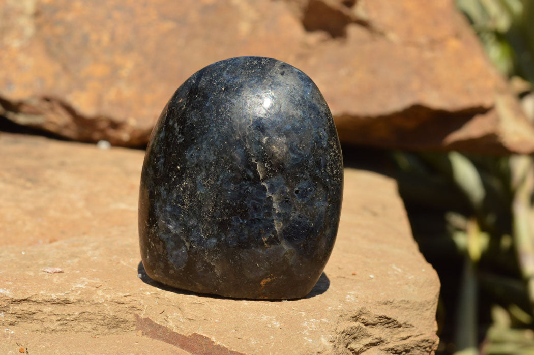 Polished Rare Iolite / Water Sapphire Standing Free Forms  x 3 From Madagascar - TopRock