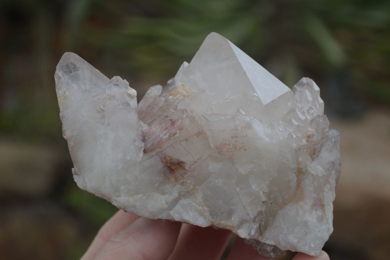 Natural Red Hematoid Quartz Clusters x 6 From Karoi, Zimbabwe - Toprock Gemstones and Minerals 