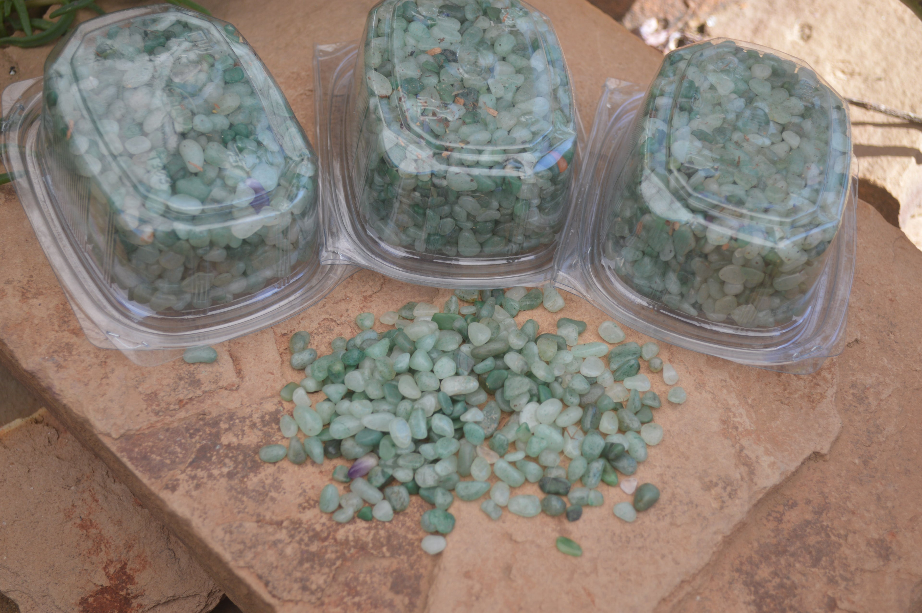 Polished Mini Craft Aventurine Tumble Stones - Sold per 500 g - From Zimbabwe - Toprock Gemstones and Minerals 