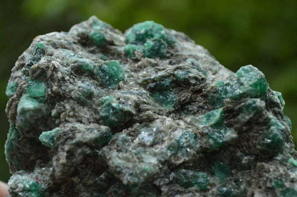Natural Emeralds In Quartz Matrix Specimens x 2 From Zimbabwe - TopRock
