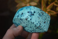 Polished Blue Shattuckite Free Forms  x 3 From Namibia - Toprock Gemstones and Minerals 