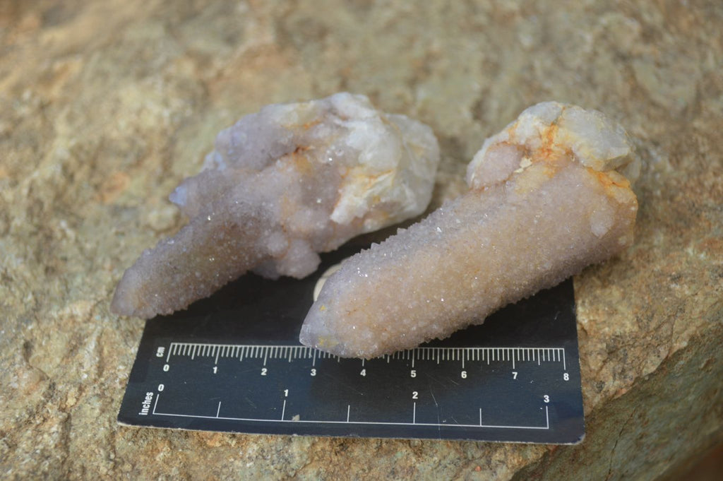 Natural Pale Lilac Spirit Quartz Crystals x 12 From Boekenhouthoek, South Africa - Toprock Gemstones and Minerals 