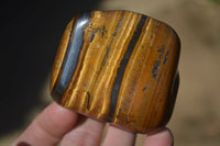 Polished Golden Tigers Eye Free Forms x 6 From Prieska, South Africa