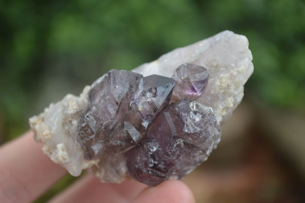 Natural Large Smokey Amethyst / Window Amethyst Crystals  x 6 From Chiredzi, Zimbabwe - Toprock Gemstones and Minerals 