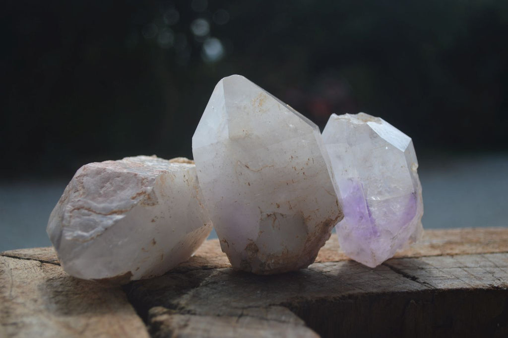 Natural Mixed Brandberg Quartz Specimens  x 6 From Namibia - Toprock Gemstones and Minerals 