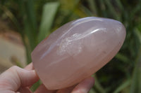 Polished Pink Rose Quartz Standing Free Forms x 2 From Ambatondrazaka, Madagascar - TopRock