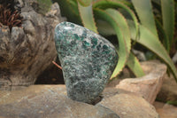 Polished Rare Emerald Mica In Matrix Standing Free Forms x 1 From Mutoko, Zimbabwe - Toprock Gemstones and Minerals 