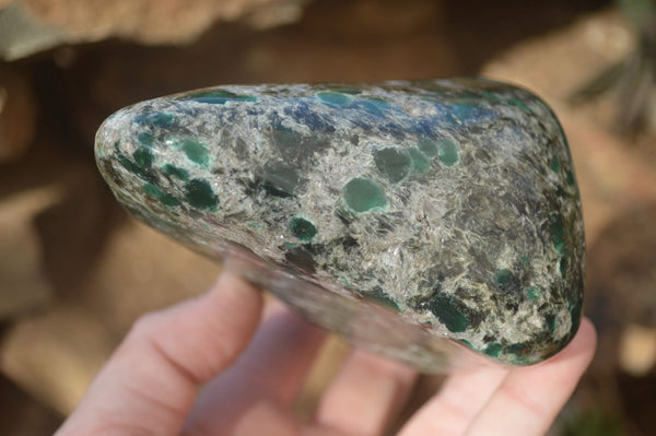 Polished Rare Emerald Mica In Matrix Standing Free Forms x 1 From Mutoko, Zimbabwe - Toprock Gemstones and Minerals 
