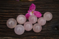Polished Star Rose Quartz Spheres x 12 From Ambatondrazaka, Madagascar - TopRock