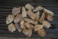 Natural Honey Aragonite Etched & Cobbed Pieces  x 35 From Namibia - Toprock Gemstones and Minerals 