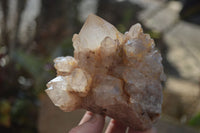 Natural Cascading Smokey Quartz Clusters x 2 From Luena, Congo - Toprock Gemstones and Minerals 